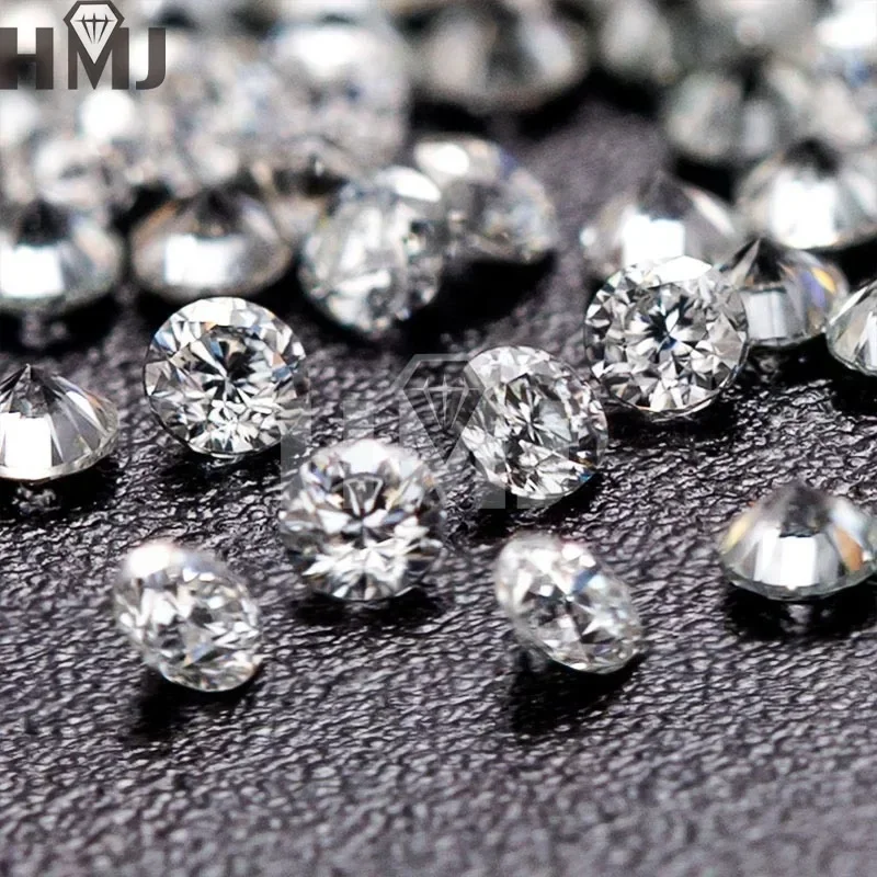 

DEF VVS - VS Round Brilliant Cut Lab Grown Diamonds HPHT Melee Loose Stones Beads for Jewelry Making