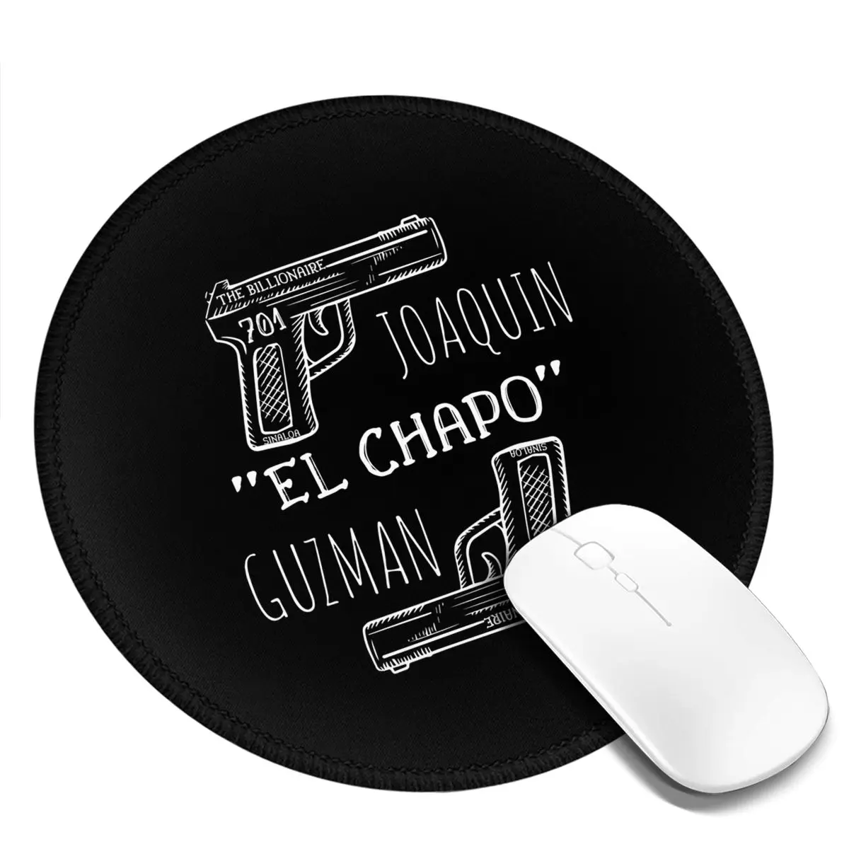 

Joaquin El Chapo - Guzman Narcos Crime TV Pablo Escobar Round Mouse Pad Computer Keyboard Mouse Mat Gamer PC Desk Mat