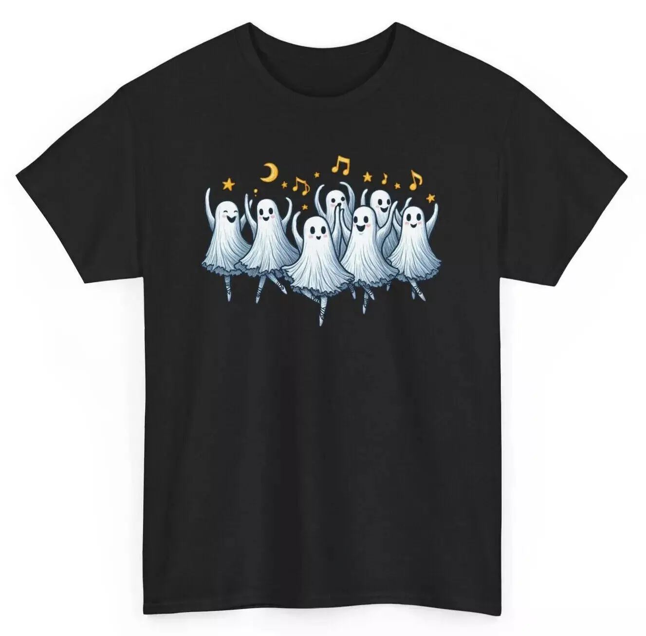 Ghost Dancer Halloween T-shirt - Novelty Ghost Cute Ballet Dance Graphic