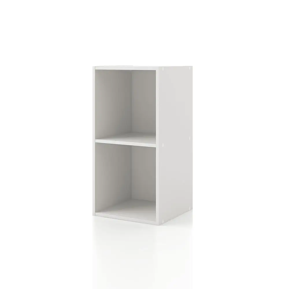 

Apexa 2 Cube Storage Organizer Shelves, Stackable Wood Bookcase Fits Cubby Bins For Organization, Dorm Teen Room Decor & Home