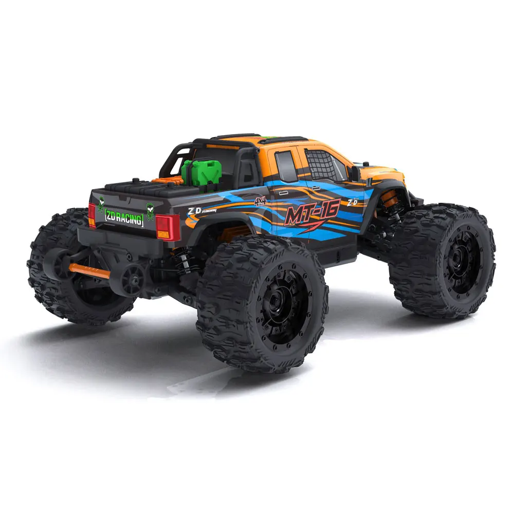 ZD Racing Telecomando MT-16 RC Auto 1:16 4WD 2.4GHZ 4CH RC Monster Truck Car MT16 2845 Motore 35A ESC 80Km/h per Bambini Adulti