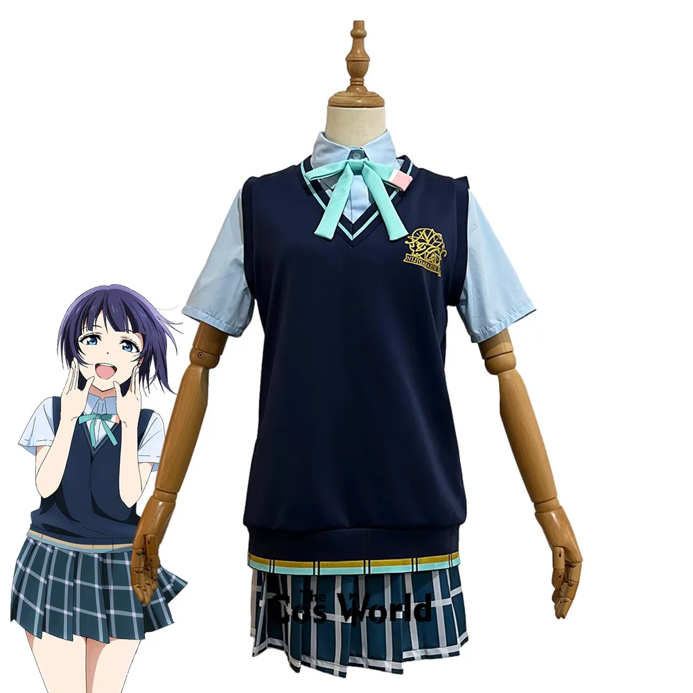 Love Live Nijigasaki Broadcast Commemoration Asaka Karin Summer School Uniform Outfits Anime Customize Cosplay Costumes