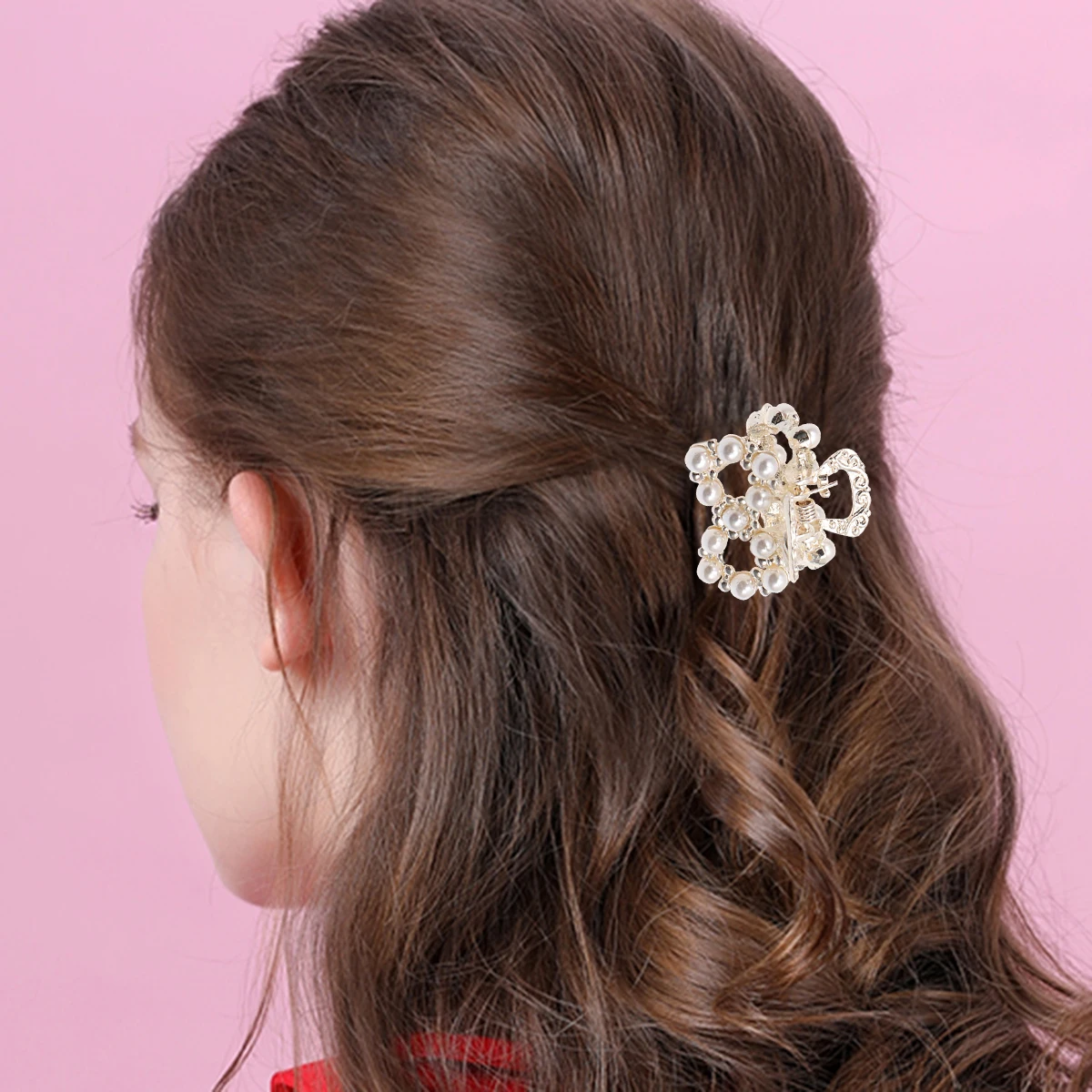 

12pcs Hair Clip Women Girls Hard Plastic Elegant Bridal Wedding Party Hairpin Claw Headwear Gift for Family