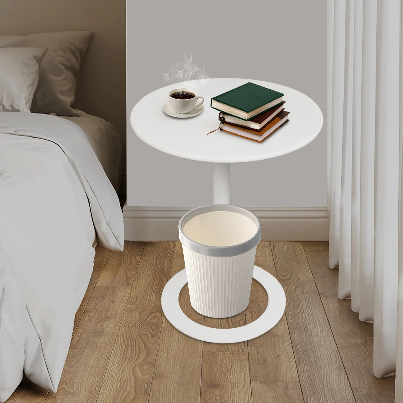 

Modern Coffee Table C-shaped design Side Table Round Side Table