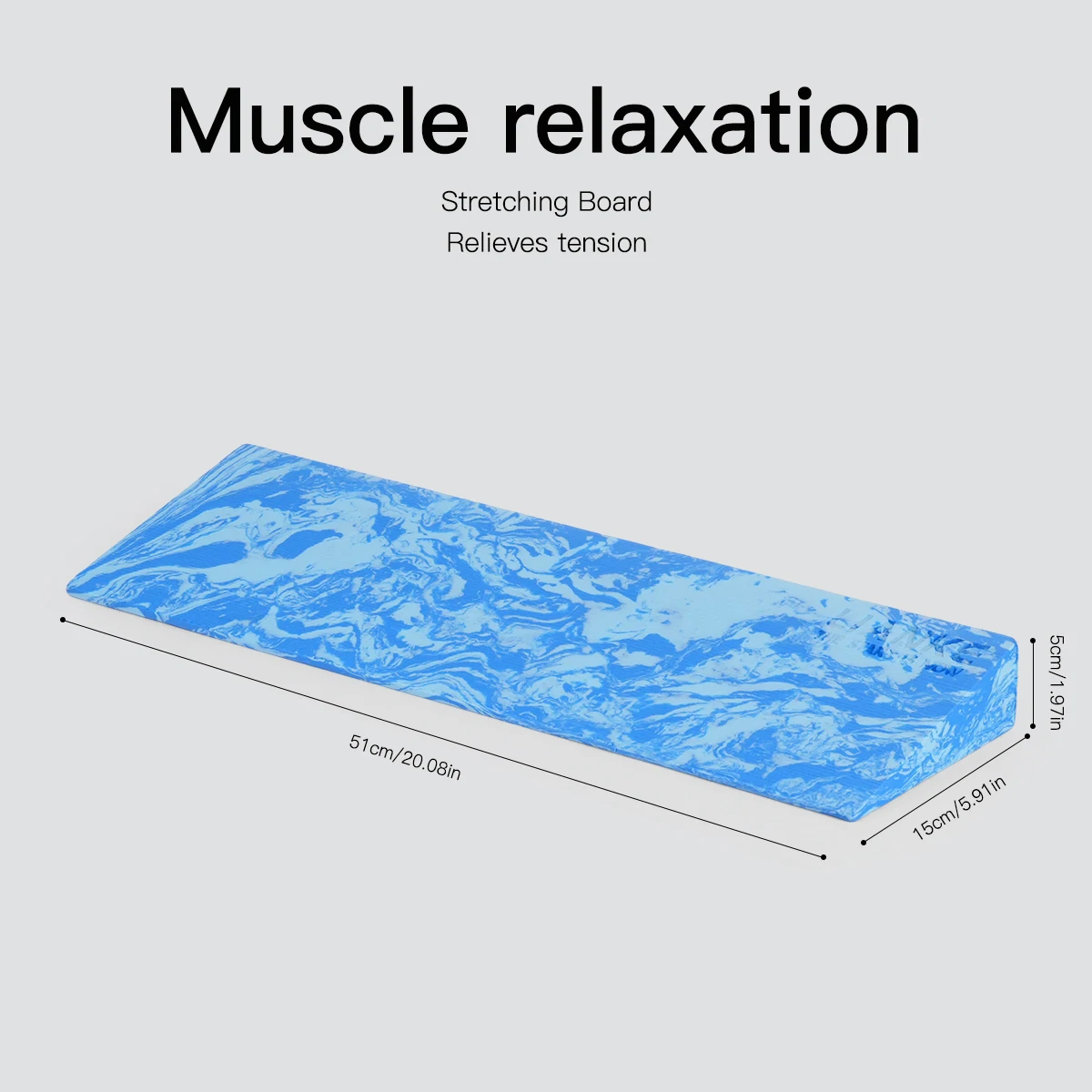 Inclined Yoga Board For Squats—A Long, Sloped Yoga And Fitness EVA Stretching Board Designed For Deadlifts And Squats.