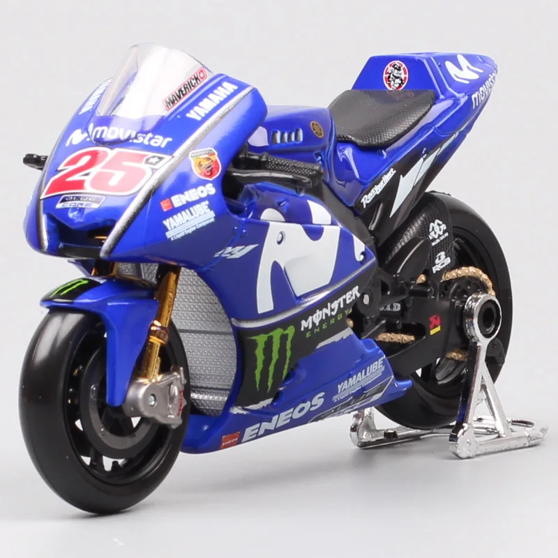 Maisto 2018 Yamaha YZR-M1 YZR M1 Rider w skali 1/18 # 25 Maverick Vinales GP Racing Model motocykla Zabawka pojazd Kolekcjonerskie