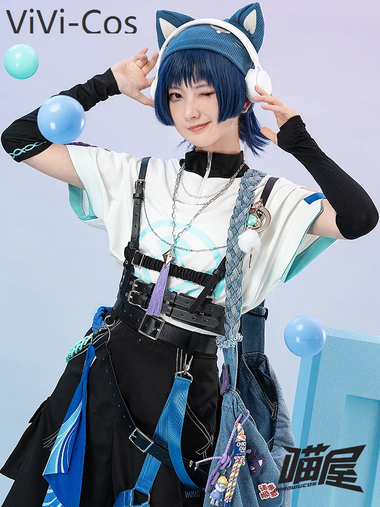 Meow House Shop Genshin Impact Wanderer Cargo Overalls Cosplay Costume Cos Game Anime Party Uniform Hallowen Play Role Clothes