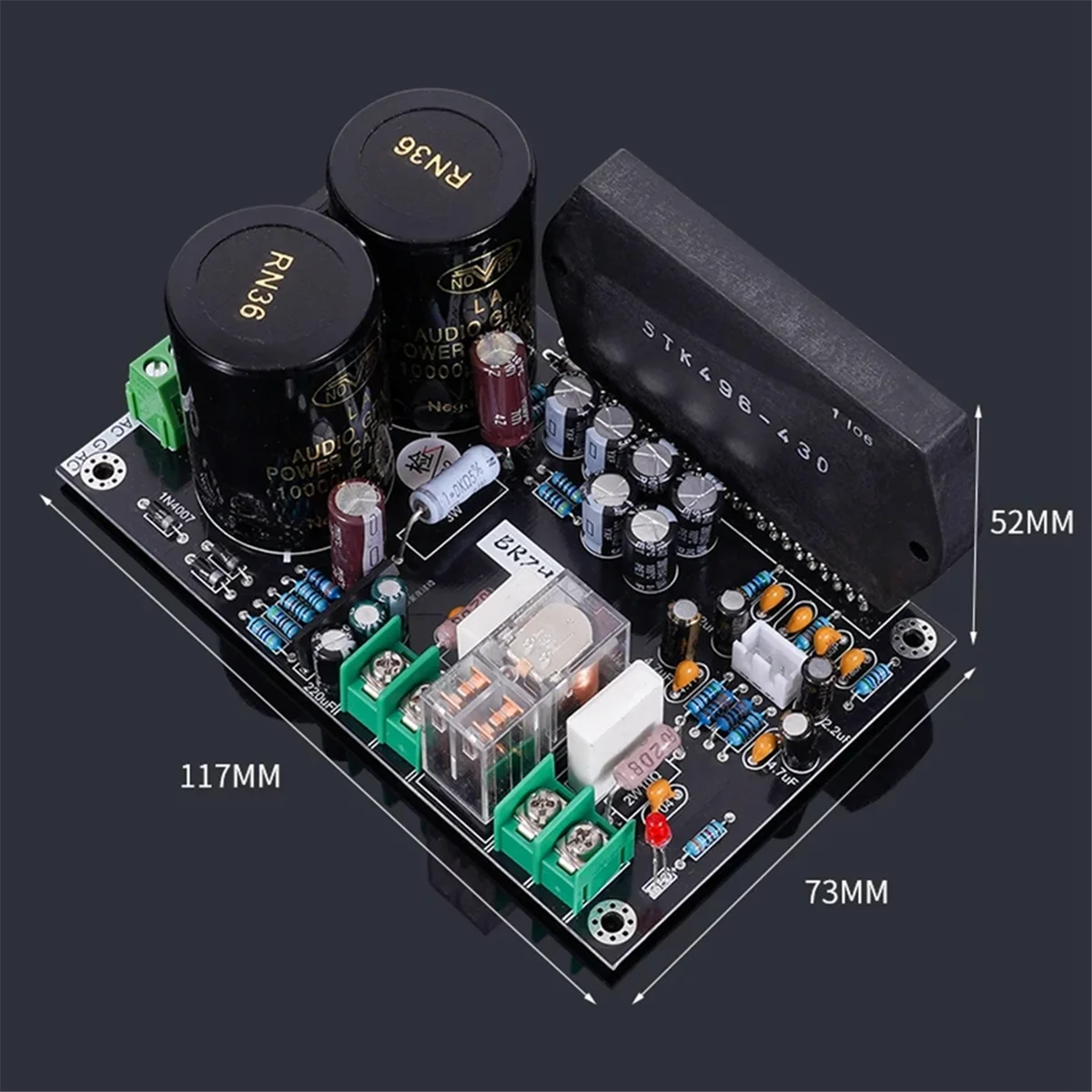 HIFI Thick Film STK496-430 300W Digital Power Amplifier Board 150Wx2 Stereo Audio Amplifier Moudle AC 35V