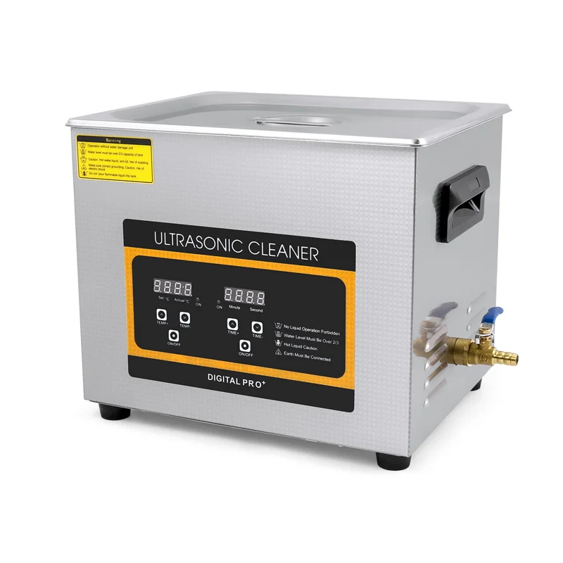 

10L Lab Ultrasonic Cleaner Degas Bath DPF Metal Parts Mould Glassware Oil Rust Degreaser Ultra Sonic Cleaning Machine
