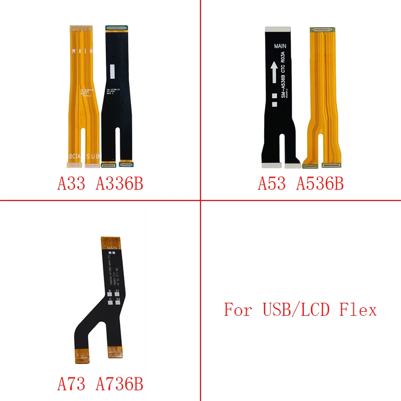 1pcs USB Board Connected to Main Board Motherboard LCD Screen Flex Cable For Samsung Galaxy A33 A73 A53 5G A336B SM-A536B A736B