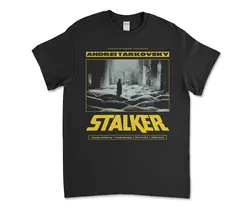 Tシャツ,フィルム,ストーカー,andrei tarkovsky,SF,黒,黄色,シアン