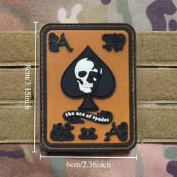 Salt Peak parche táctico bucle y PVC Ace of Spades para mochila