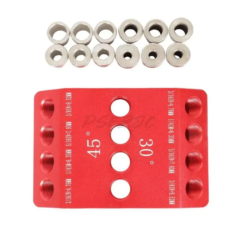 Woodworking Oblique Hole Straight Hole Stair Drill British System 30 °/ 45 °/ 90 °/Drill Hole Guide Fixture