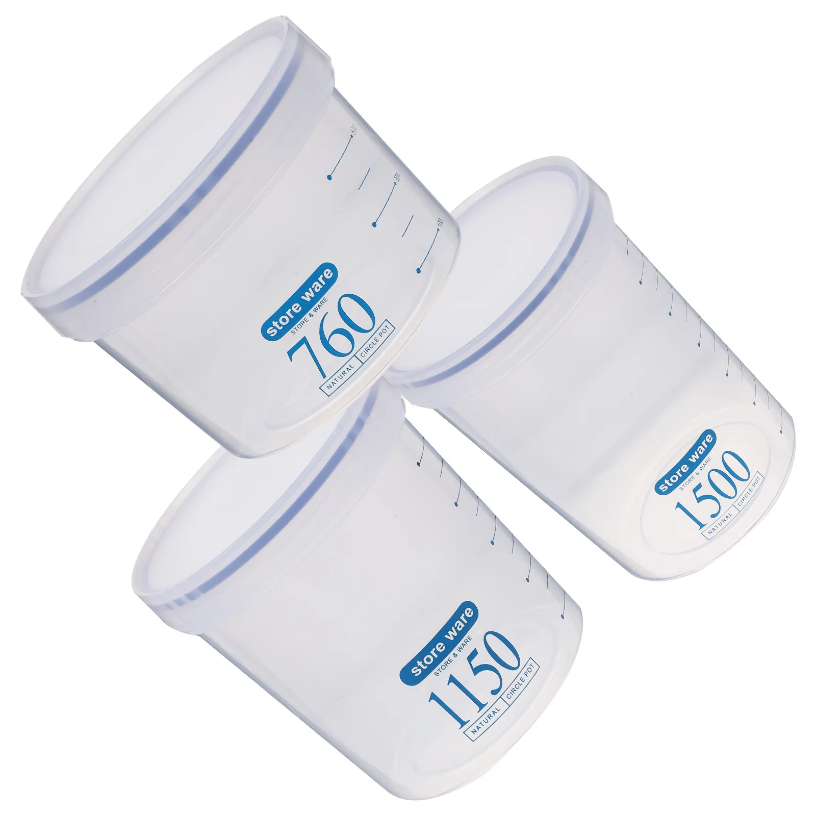 

3Pcs Food Storage Jars Airtight Sealed Kitchen Containers Grain Storage Jars for Rice Flour Pasta Cereal