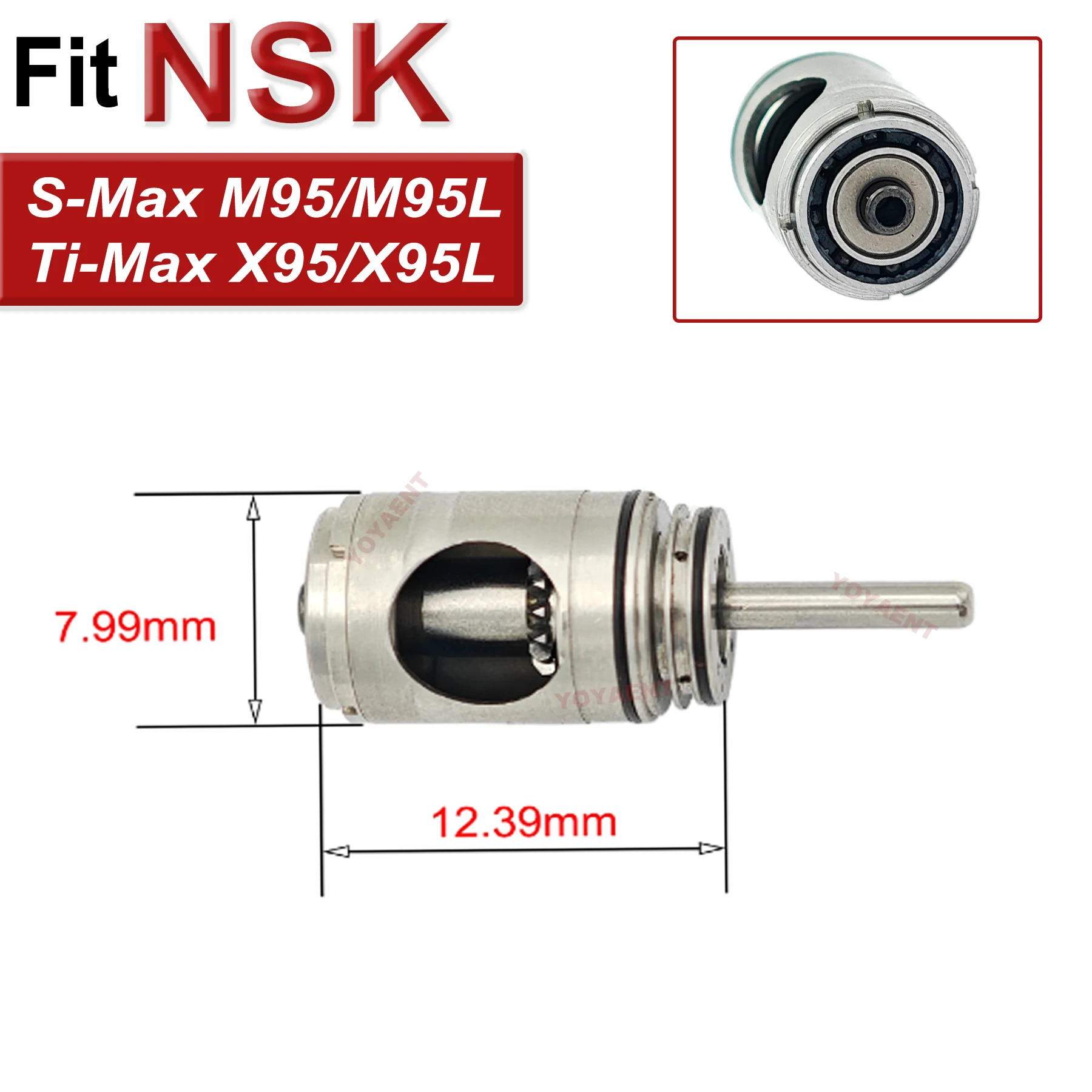 

Для NSK 1:5 наконечник S-Max M95L/M95 Ti-Max X95L/X95 высокоскоростной наконечник стоматологический картридж ротор воздушные роторы