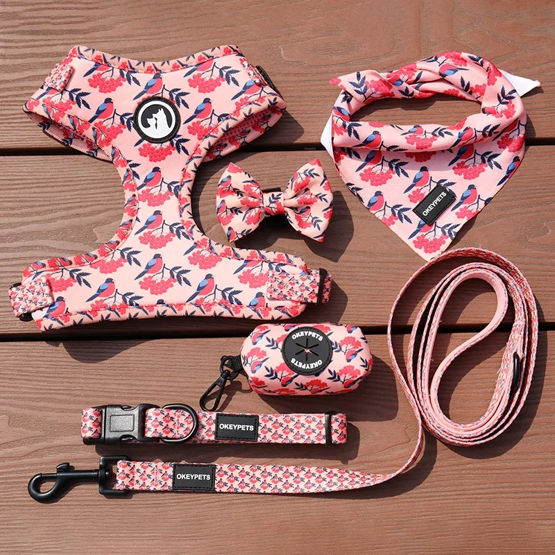 

No Pull Custom Dog Cat Harness Set For Pet,Cheap Adjustable Luxury Designer Dog Harness Custom Oem Logo Pet Supplies