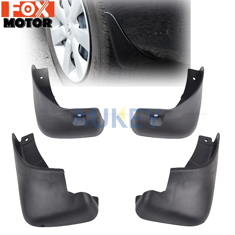 For Nissan Versa Sedan 2012-2017 Latio Almera (AU) Splash Guards Molded Mud Flaps Mudflaps Front Rear Fender 2013 2014 2015 2016