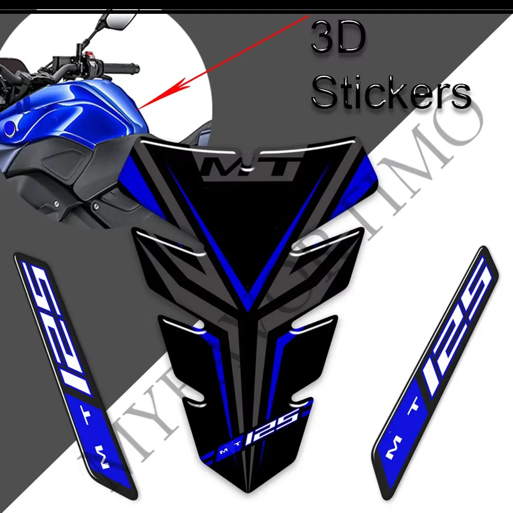 

Наклейки-декали 3D из ПВХ и эпоксидной смолы для защиты топливного бака и обтекателей MT-125 (MT125, MT - 125)