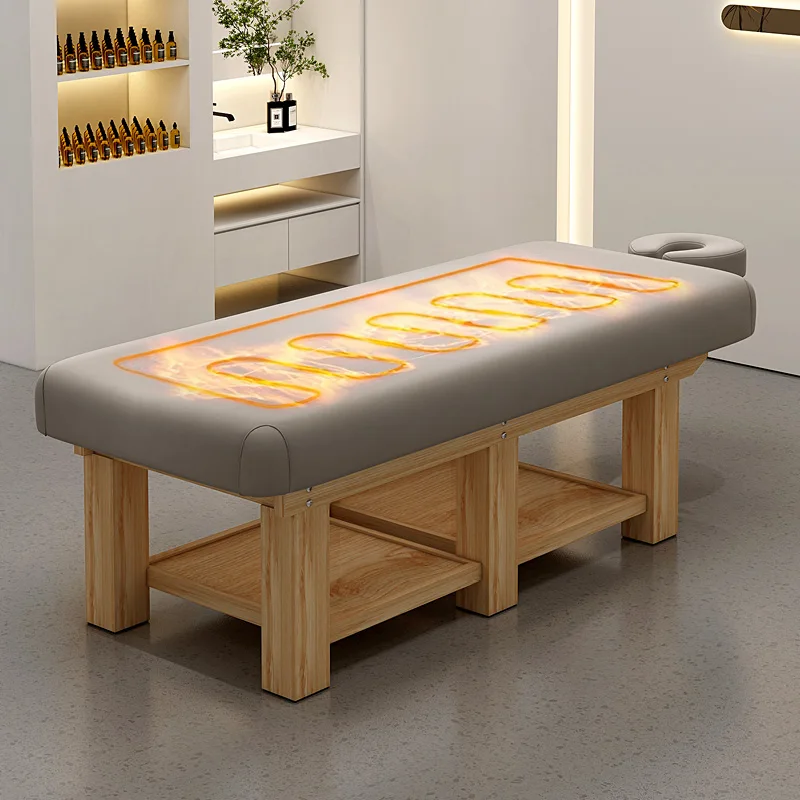 

Wooden Multifunction Massage Beds Knead Latex Physiotherapy Comfort Massage Tables Moxibustion Salon Furniture Cama Masaje FYMB