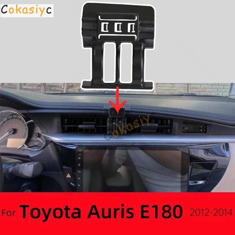Suporte de Telefone para Carro para Toyota Auris E180 2012 2013 2014 Base de Fixação Especial Forte com Carregamento Sem Fio de 15W Acessórios para Ca
