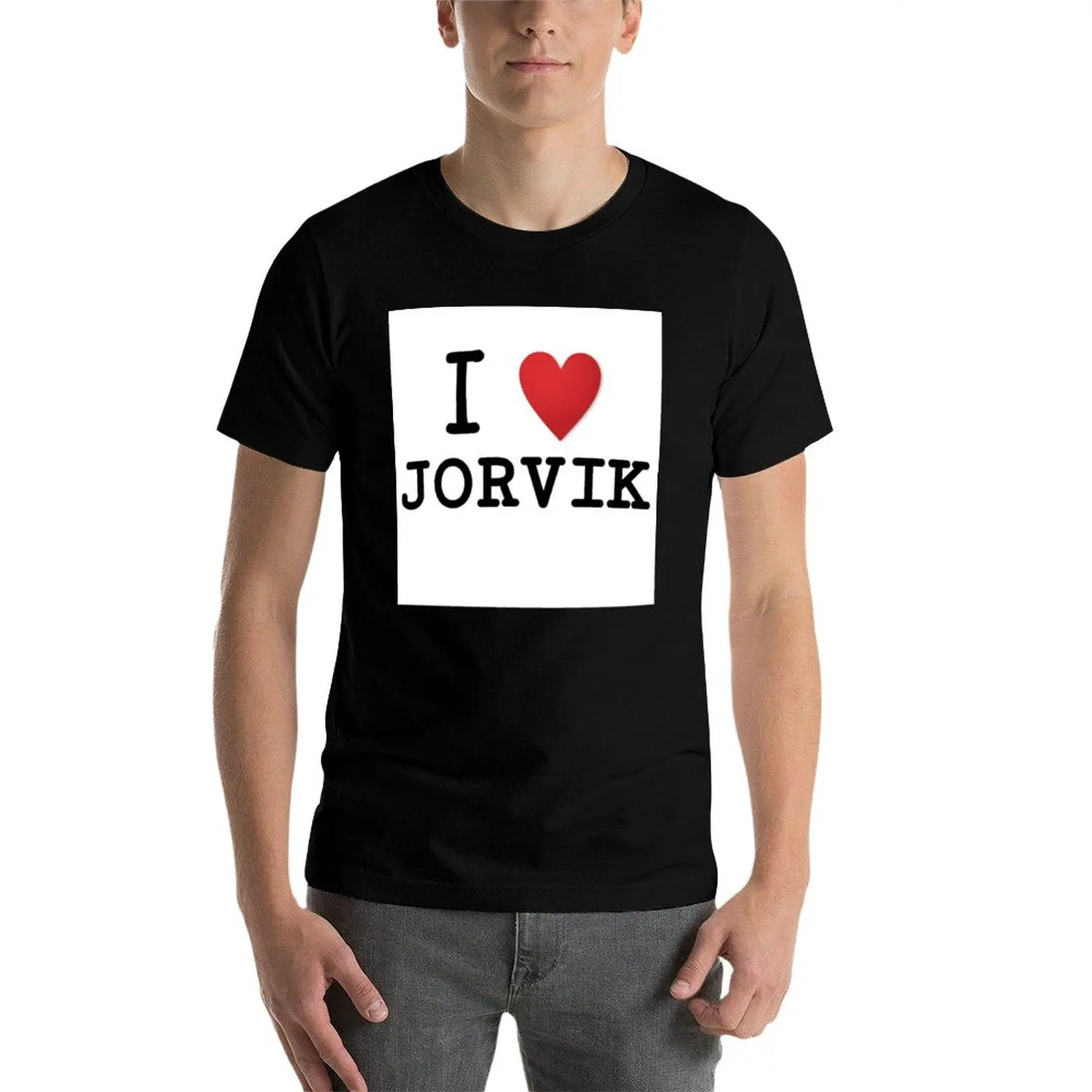 I heart Jorvik T-Shirt man t shirt summer t shirts for man cotton man t shirts for men casual T-Shirt #4