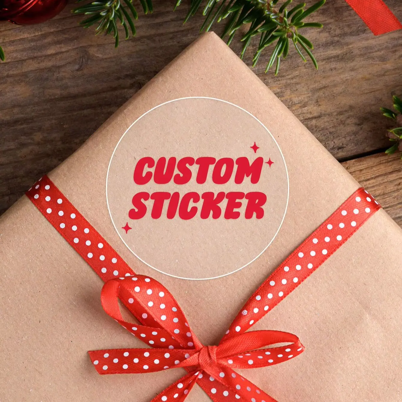 1‑120Pcs Custom Round Stickers, Personalized Logo & Text Labels for Scrapbook Layouts, Memory Journal & Card Crafts