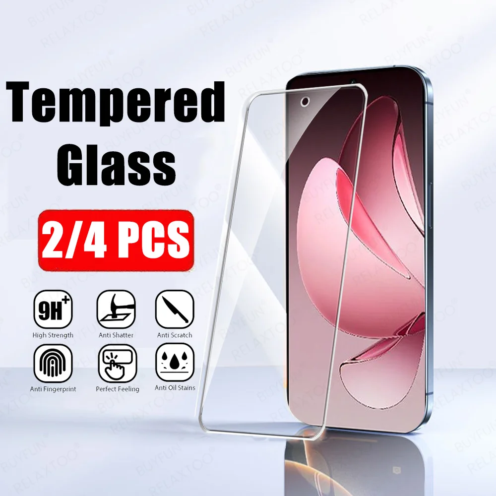 2/4Pcs Screen Glass For Oppo Reno13 F Screen Protector Oppo Reno 13 13F Crystal Reno11 11F 11A Reno12 FS 12F Tempered Film Cover
