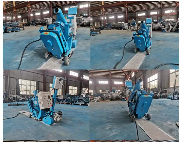 Approval Small Portable Road Shot Blasting Machine Shot Blasting Equipment With Vacuum Cleaner