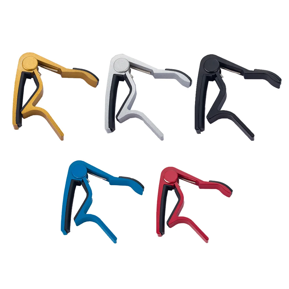 

5 Pcs Capo Adjustable Guitar Acoustic Clip for Accessories Key Tune Clamp Electric Tuner Metal