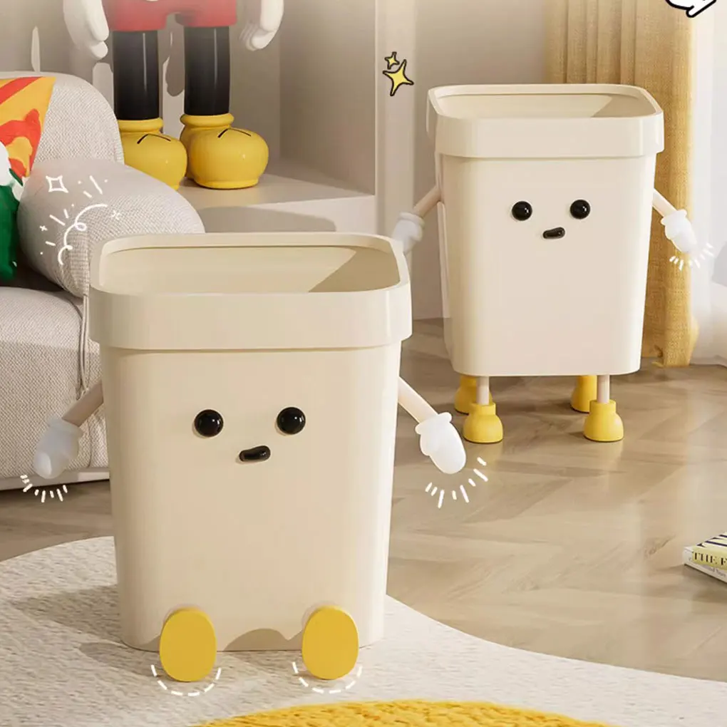 

Cute Basket For Kitchen Large Capacity And Sturdy For Garbage Storage For Bathroom Garbage Bin Trash stand S(7L)