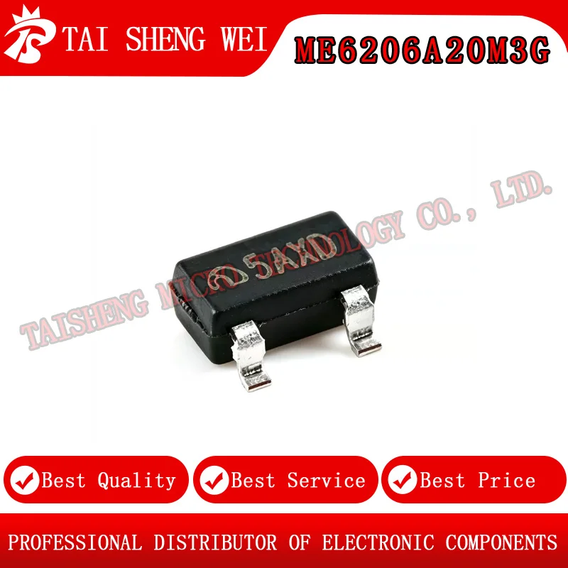 10PCS Brand New Original ME6206A15 18 20 21 25 27 28 30 33 36M3G Marked 5A 65 65 5C 5B 5J 54 SOT23-3 LDO Linear Regulator