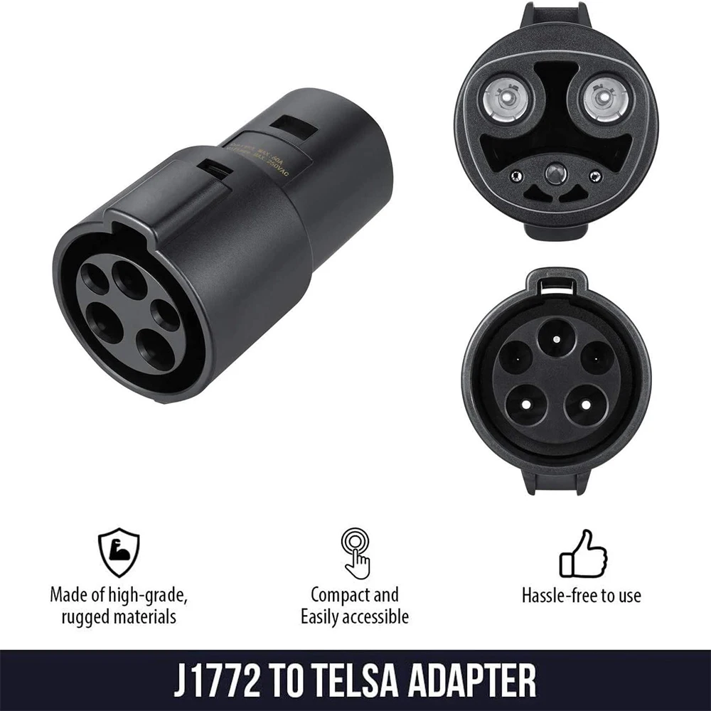 SAE J1772 Type 1 To Adapter For Tesla EVSE Electric Car Charging Connector For Tesla Model X Y 3 S EV Charger Adapter