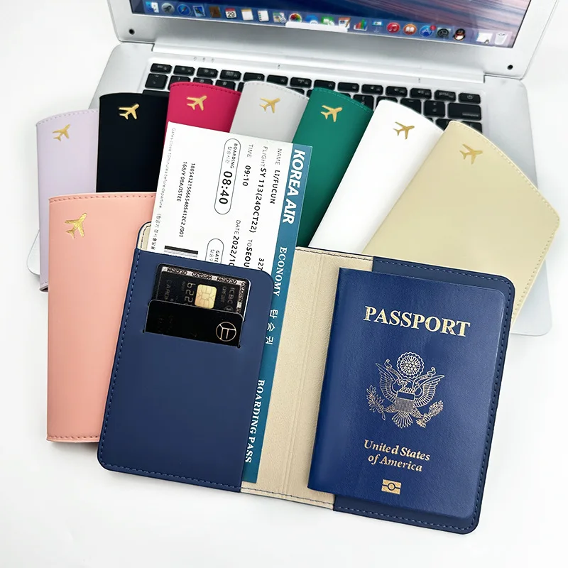 

Модная многоцветная обложка для паспорта, простая женская и мужская дорожная обложка для свадебного паспорта, модный свадебный подарок