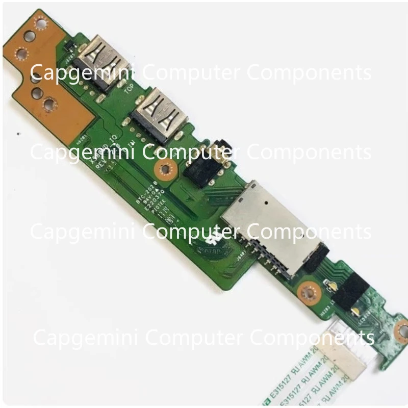 

Оригинальная плата USB-аудиокарты и считывателя карт 60NB0FL0-IO1030 X580VD_IO для ASUS X580VD с кабелем, протестирована, исправна.