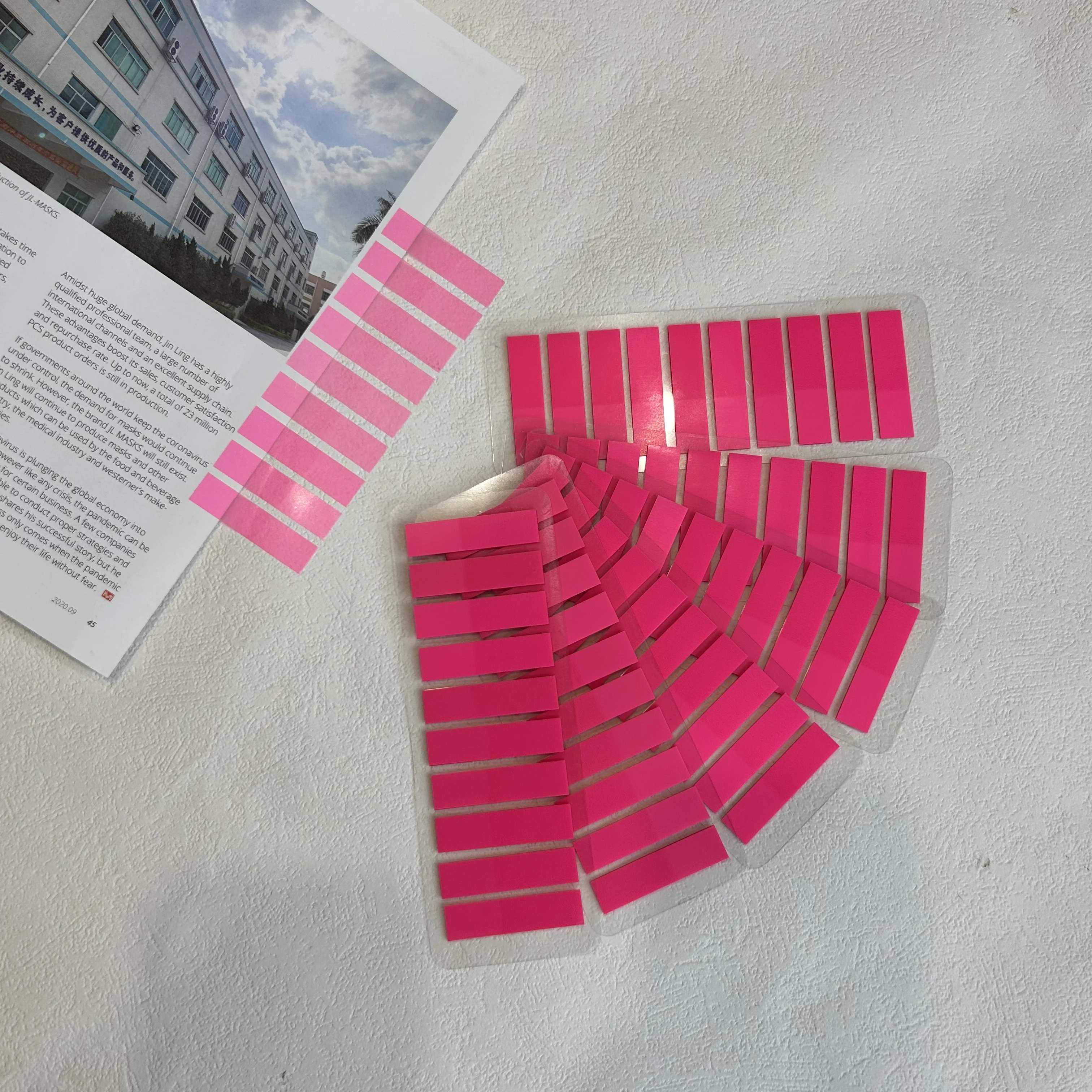 6 عبوات 1200 ورقة ملاحظات لاصقة شفافة كتب توضيحية ذاتية اللصق الإشارات المرجعية مذكرة الوسادة مؤشر علامات التبويب القرطاسية