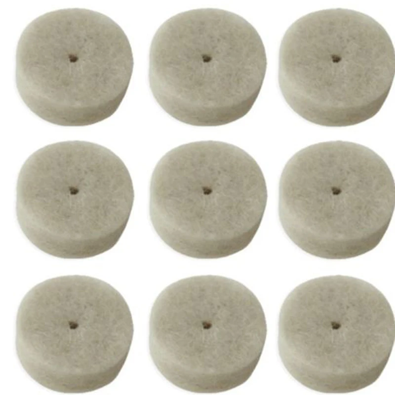 

10pc Felt Buffing Polishing Wheels 1/2\\\" W/ Mandrel Wool Fits Rotary Tool Detail Mixed Accessory For Rotary Tool