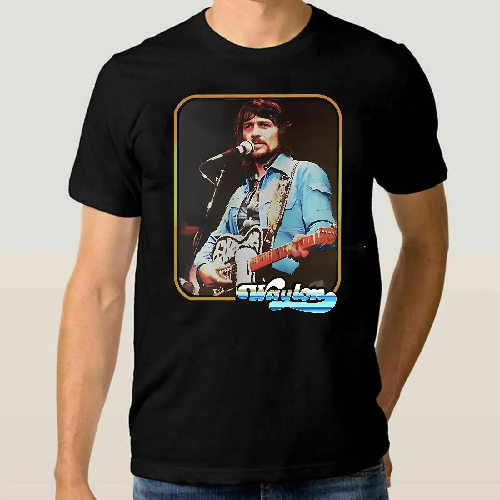 Waylon Jennings Vintage T shirts Shirt vintage Washed Unisex Stylish streetwear Breathable Versatile Top For Everyday Wear