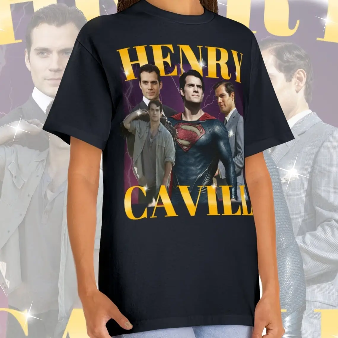 HENRY CAVILL T Shirt Bootleg Comfort Color Fan for Movie Fans