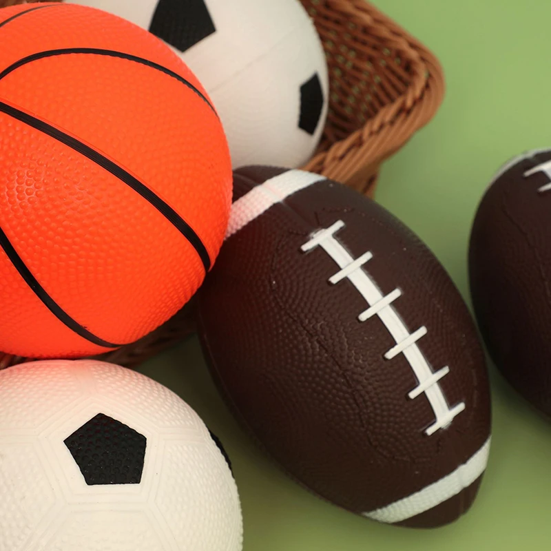 Inflation Ball Football Basketball Rugby Portable Mini Balls Sport Game Supply Party Interaction Game Prop Souvenir Boy Girl ZYF