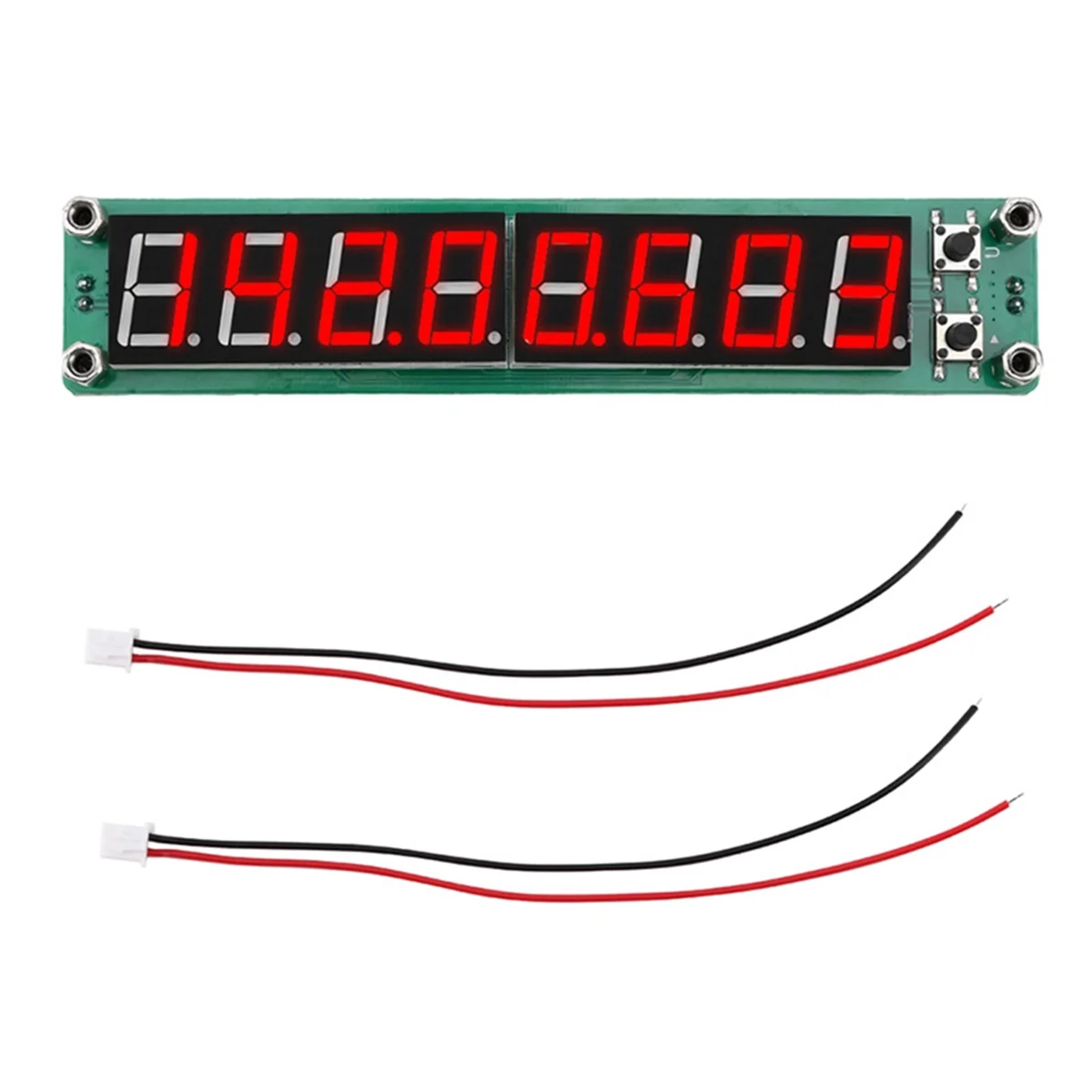 0.1MHz-1200MHz RF Signal Frequency Counter Cymometer Meter Tester with LED Display Screen for Radio,Red Light