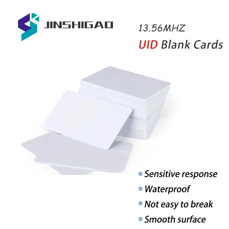 Cartes intelligentes interchangeables clones, porte-clés, 1K, S50, RFID, contrôle d'accès, carte UID, 13.56MHz, secteur 0 nuits, ampa able IC, 10 pièces