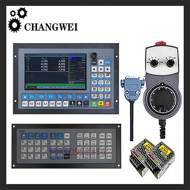 Ddcs-expert 3/4/5 Axis Cnc Controller G Code 1mhz Supports Closed-loop Stepping Atc, Mpg Handwheel And M3k Keyboard 75w24v