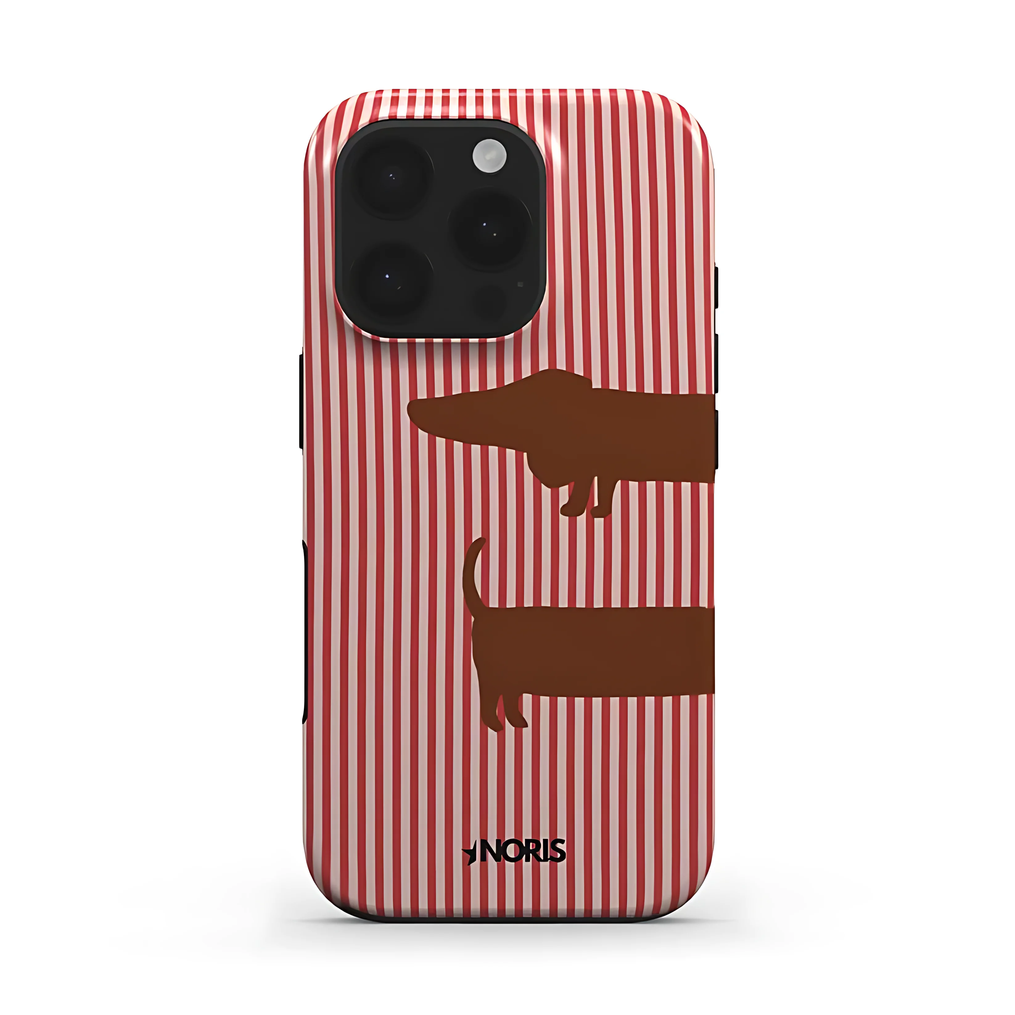 

Чехол NORIS Dachshund для iPhone 17, 16e, 16, 15, 14, 13, 12, 11, X, XS, XR, XSMAX, 7, 8, Air, Pro, Max, Plus, роскошный, двухслойный