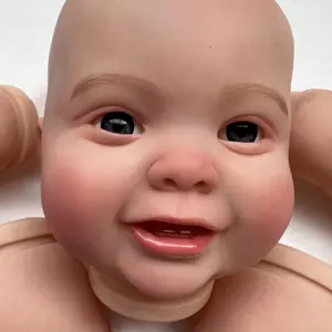 24 بوصة بالفعل رسمت ضخمة الدهون تولد من جديد دمية أجزاء كودي الدب واقعية ناعمة الملمس 3D اللوحة مع الأوردة المرئية الجسم القماش بما في ذلك أفضل 10 مبيعات طفل ممتلئ من جديد - رقم 2