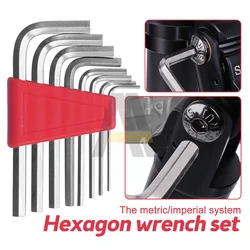 5/8/11 Pcs Inbussleutel L Wrench Metric Wrench Maat Inch Wrench Inbussleutel Korte Arm Tool Set Gemakkelijk mee Te Nemen In De Zak