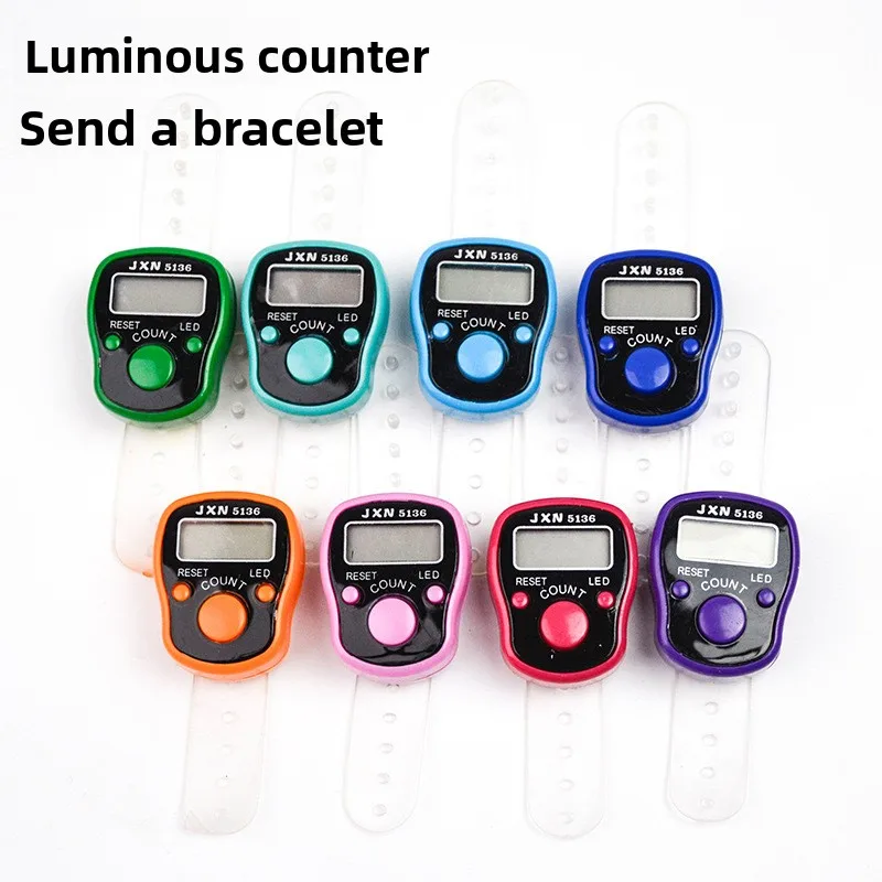 Penghitung Jari Penghitung Cincin Penghitung Elektronik Tombol Penghitung Visual Penjaga Pelacak Perangkat Penghitung Genggam Mini