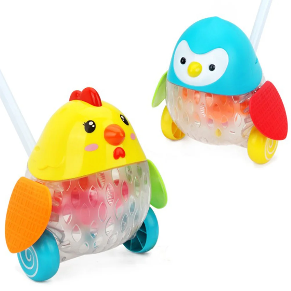 

Multi-Function Baby Walker Trolley Wooden Toddler Push Pull For 12 Months+ Learning Walking Cart Sturdy Non-Toxic