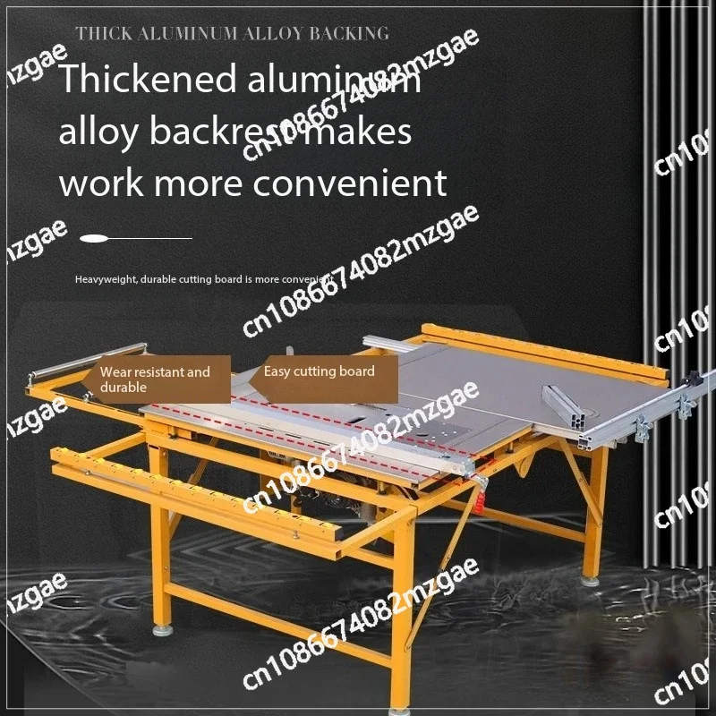 Stainless steel precision push table saw, extending on all sides, strong load-bearing, folding multi-functional machine,