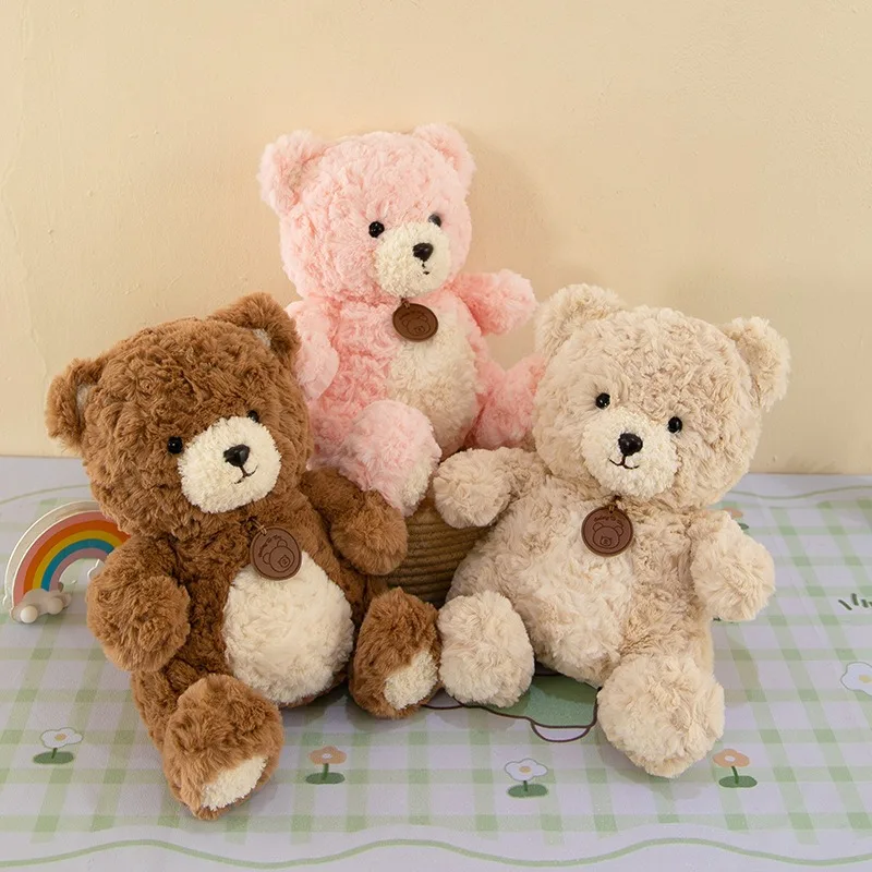 

Cute Plush Kawaii Bear Stuffed Doll Sitting Teddy Bear Soft Toy for Kids Birthday Gift Cuddly Pillow Pal for Sleeping