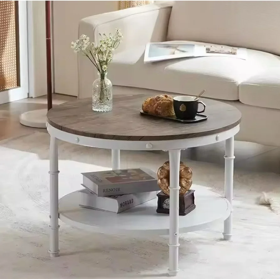 Modern Minimalist Solid Wood Coffee Table for Living Room for Home Load Bearing No Assembly Required Versatile Use Noise Free